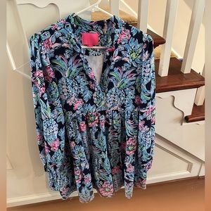 Lilly Pulitzer Winona Stretch Pineapple Dress